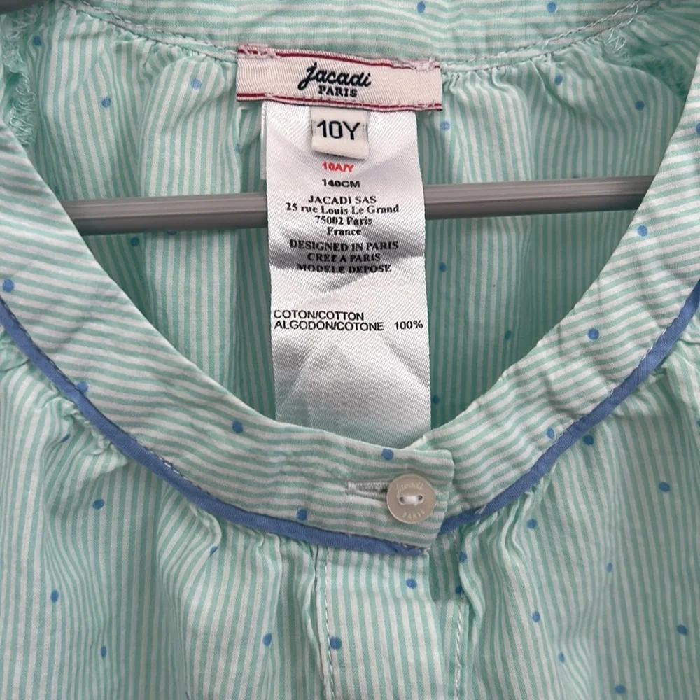 Jacadi Paris Girls Polka Dot Blouse - Picture 6 of 7